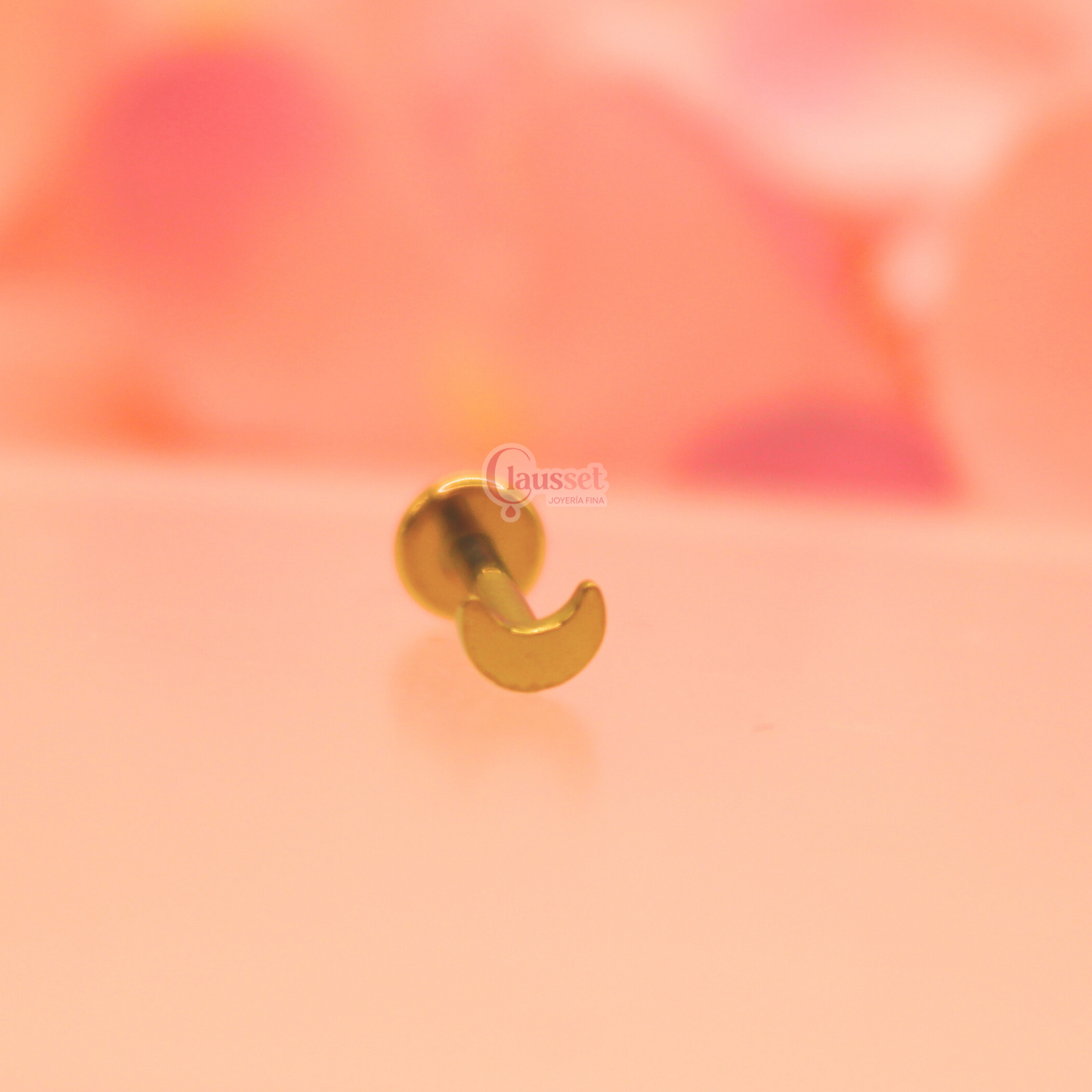Labret Luna plana - Titanio