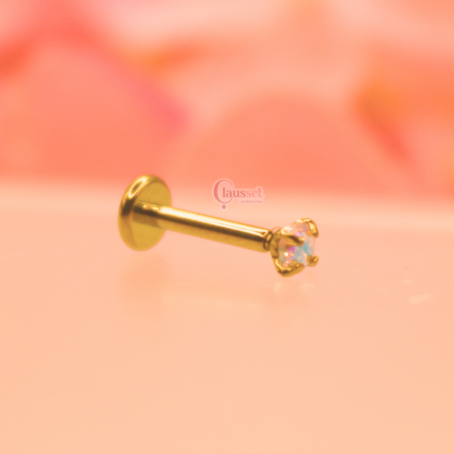 Labret Tornasol chico - Titanio