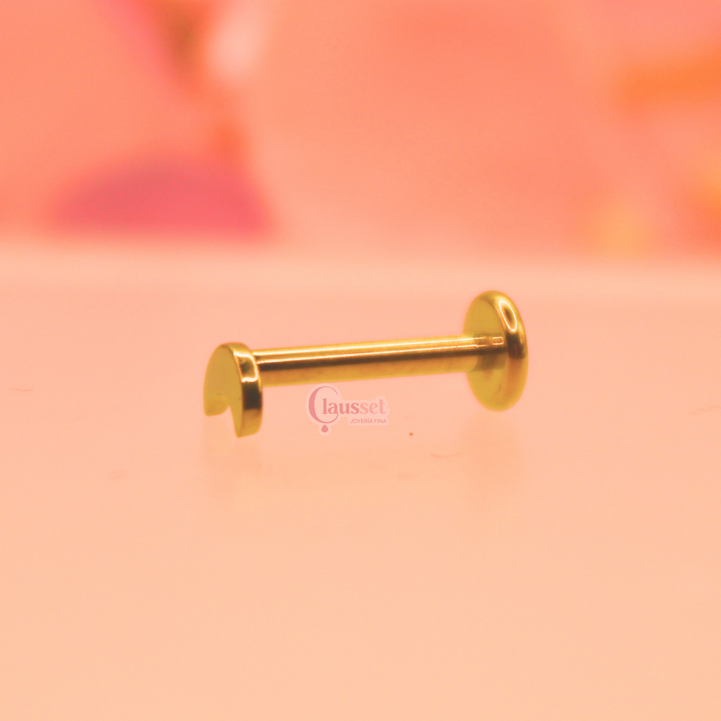 Labret Luna plana - Titanio