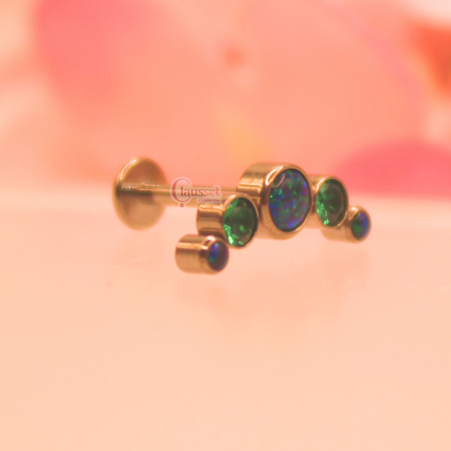Labret 5 pastillas verde - Titanio