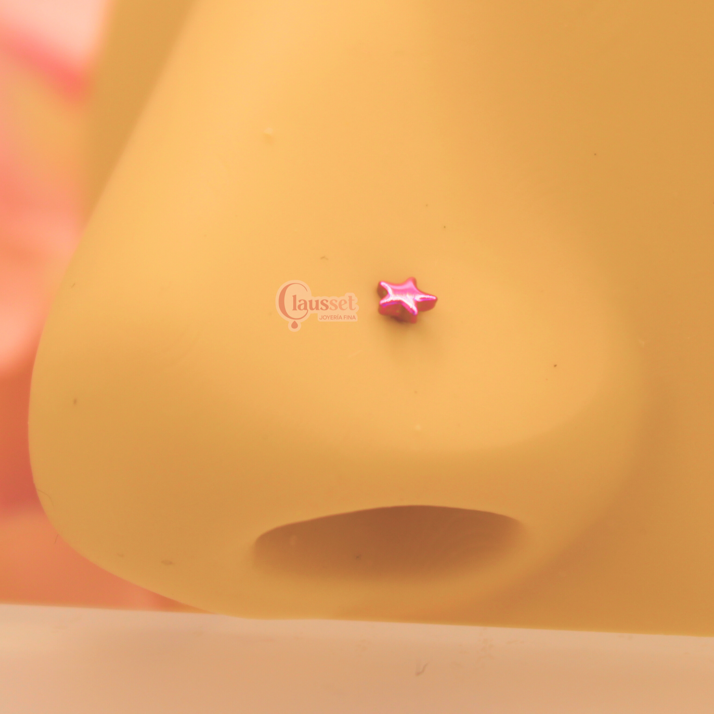 Labret Estrella plana - Titanio