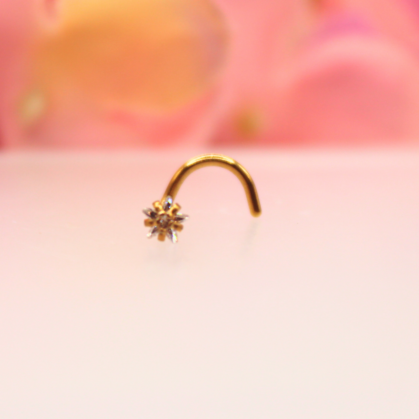 Pieza nostril estrella zirconia- Acero quirúrgico