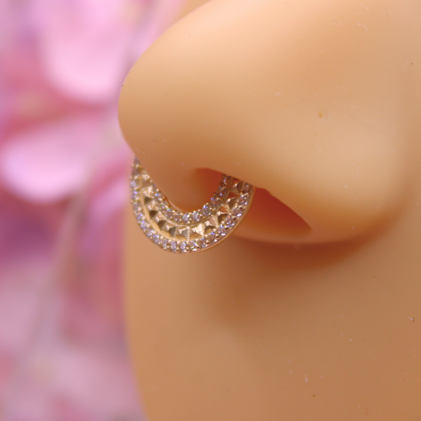 Aro Clicker Egipcio - Oro Solido 14k