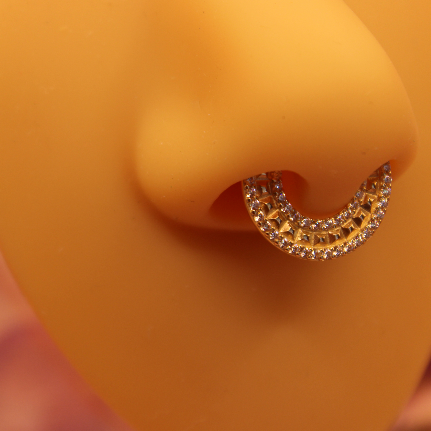 Aro Clicker Egipcio - Oro Solido 14k