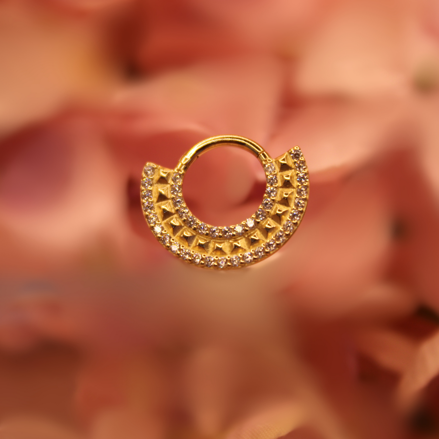 Aro Clicker Egipcio - Oro Solido 14k