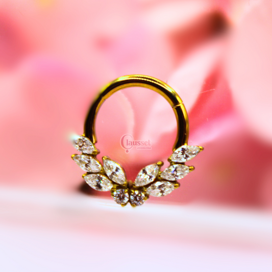 Aro clicker mariposa - Titanio