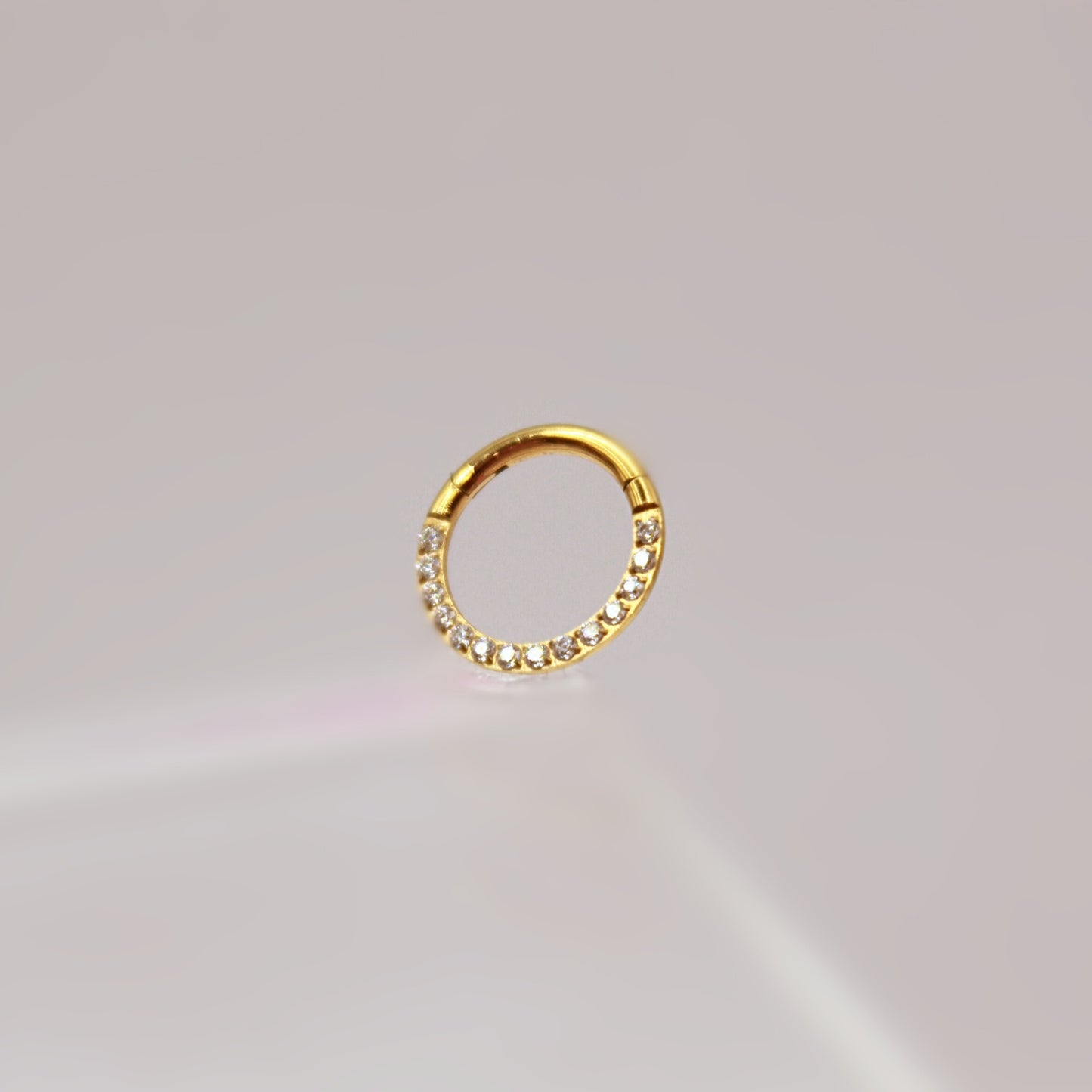 Aro Clicker con Zirconias de frente- Titanio
