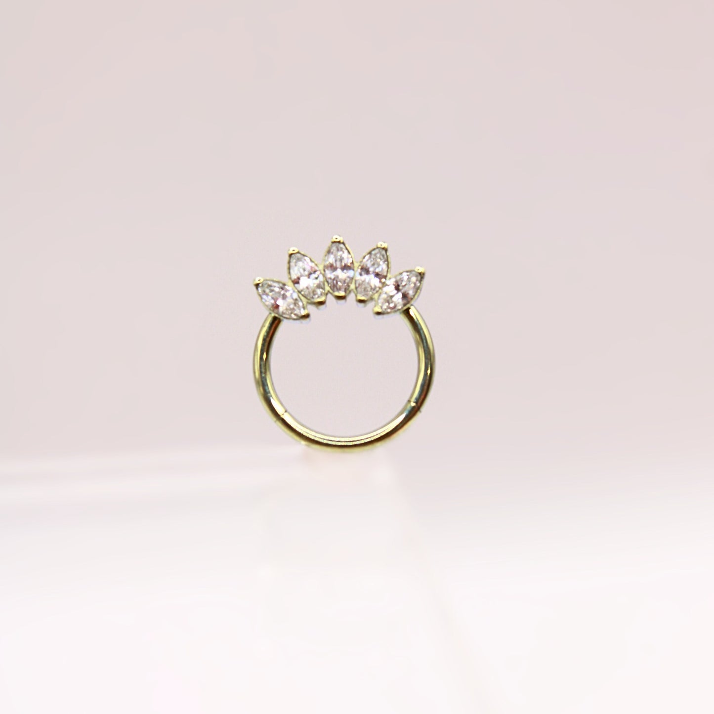 Aro clicker "Marquise" - Titanio