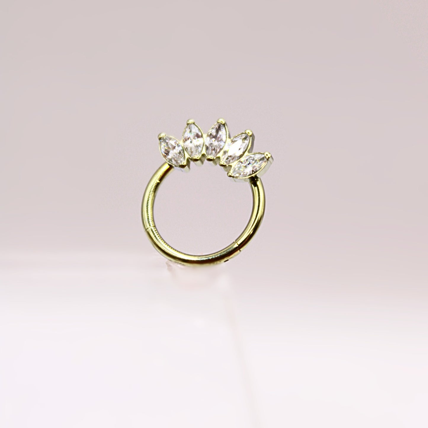 Aro clicker "Marquise" - Titanio