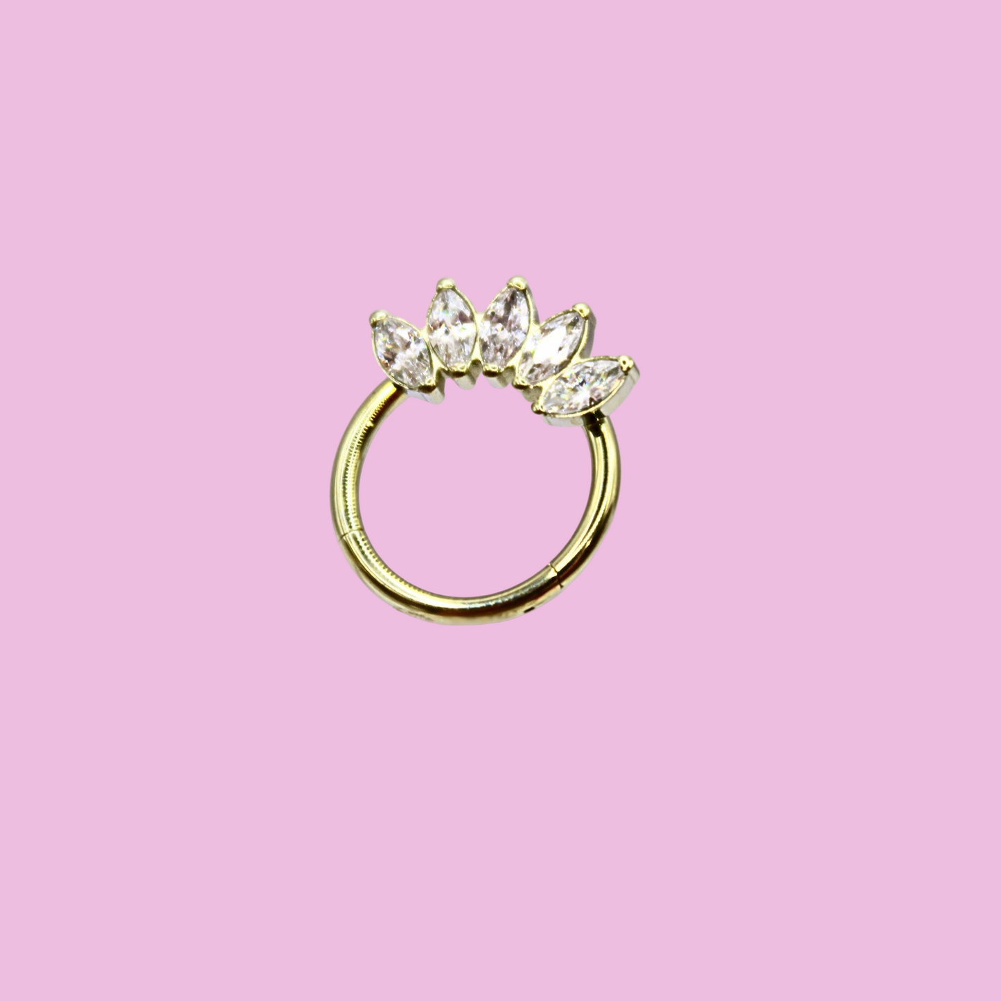Aro clicker "Marquise" - Titanio