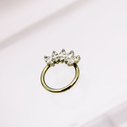 Aro clicker "Marquise" - Titanio