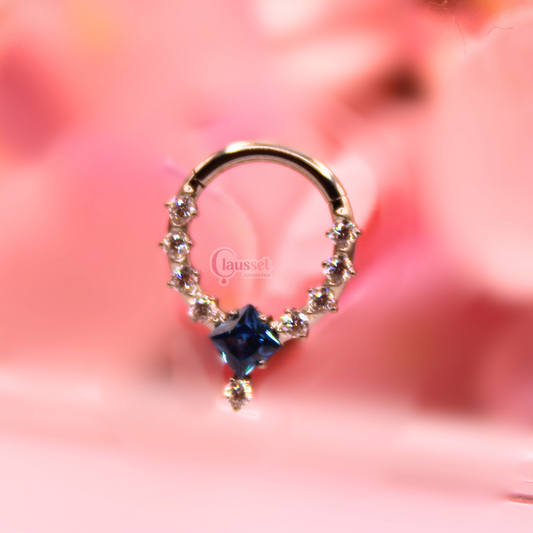 Aro clicker princesa azul - Titanio