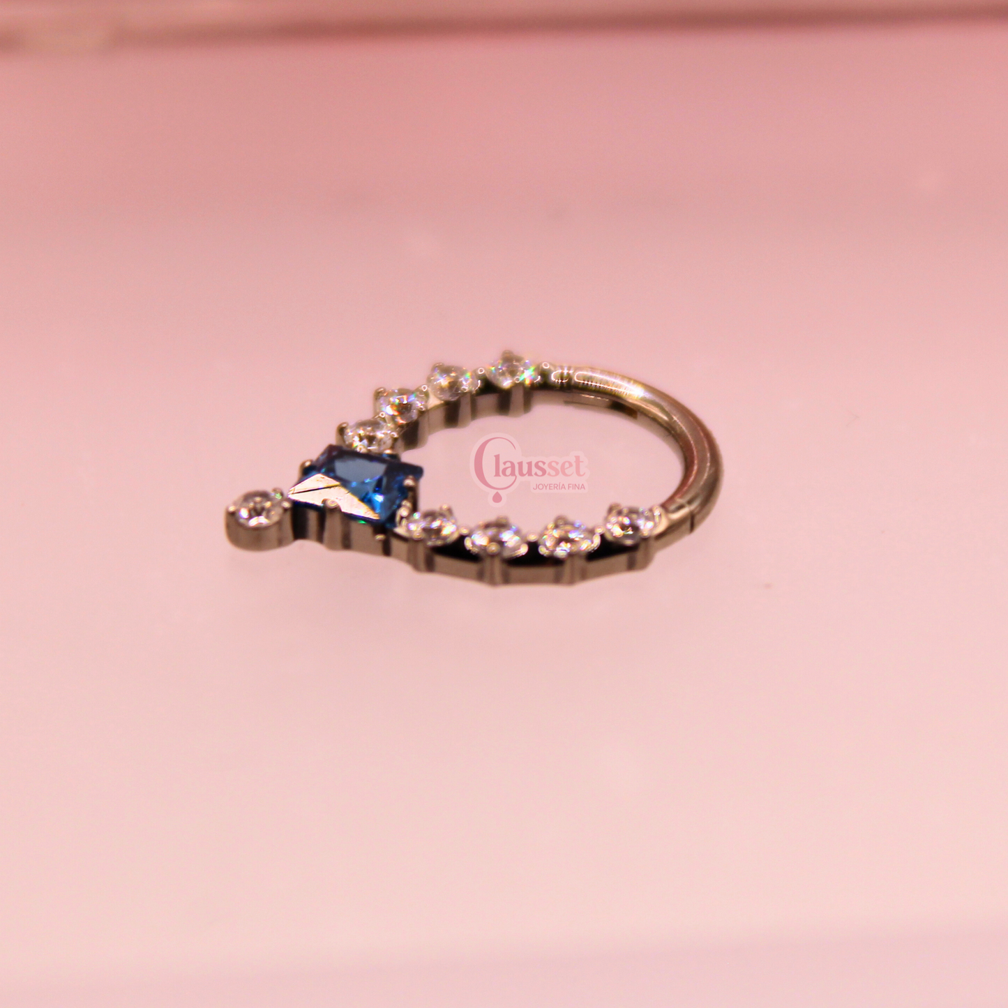 Aro clicker princesa azul - Titanio