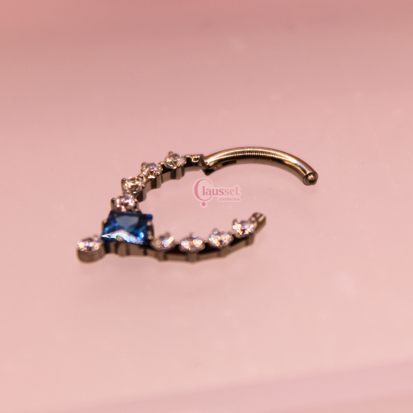 Aro clicker princesa azul - Titanio