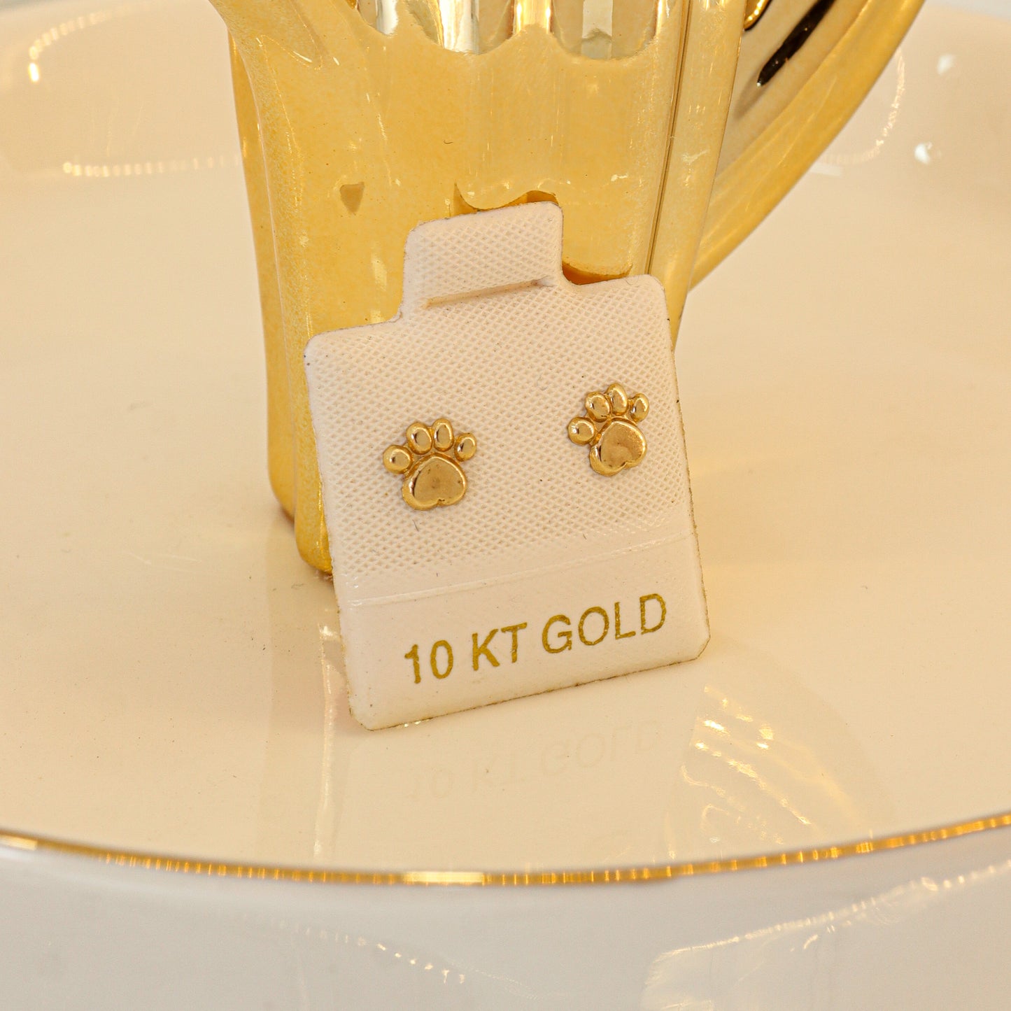 Broquel Huellitas Oro 10K