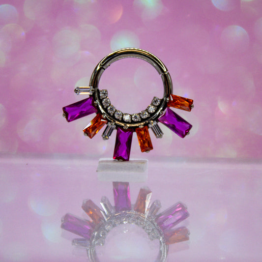 Aro clicker Rehilete bugambilia y naranja - Titanio