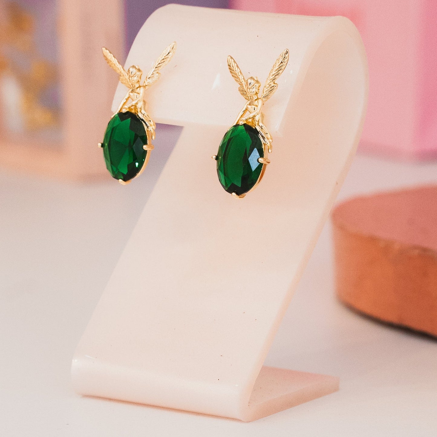 Aretes Tinkerbell - Oro laminado premium 14k