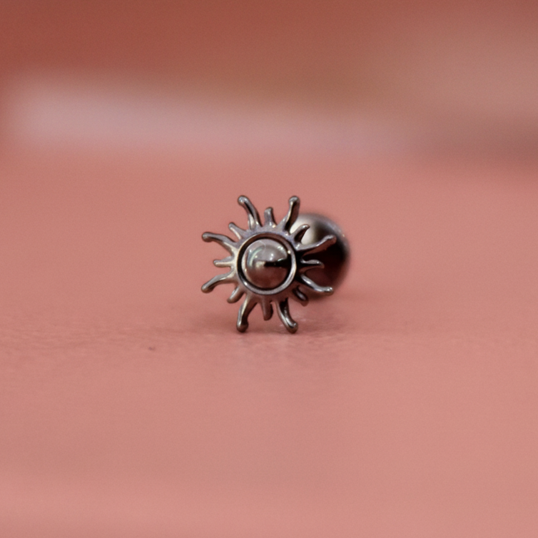 Piercing Sol Plateado - Titanio