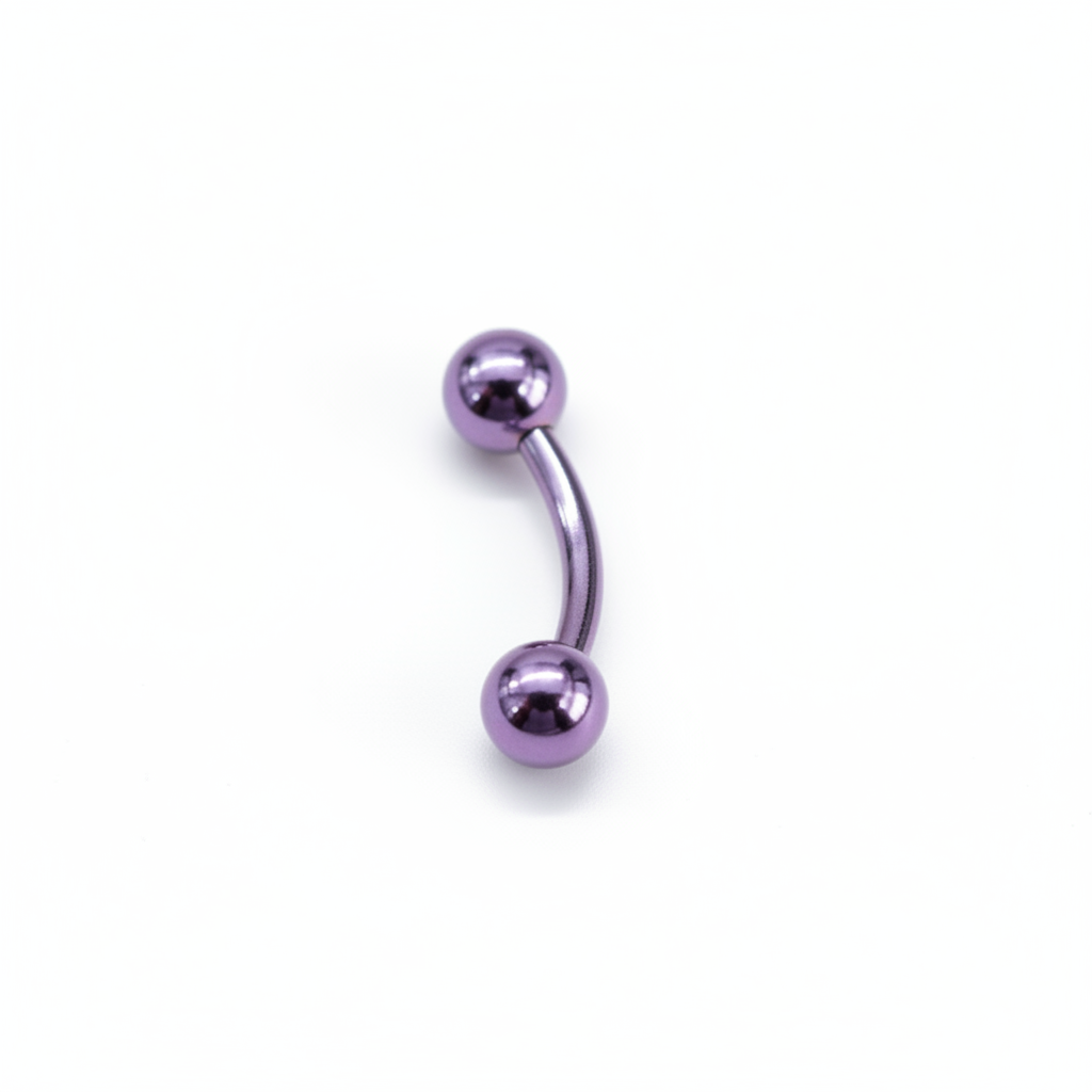 Piercing morado para Ombligo - Titanio