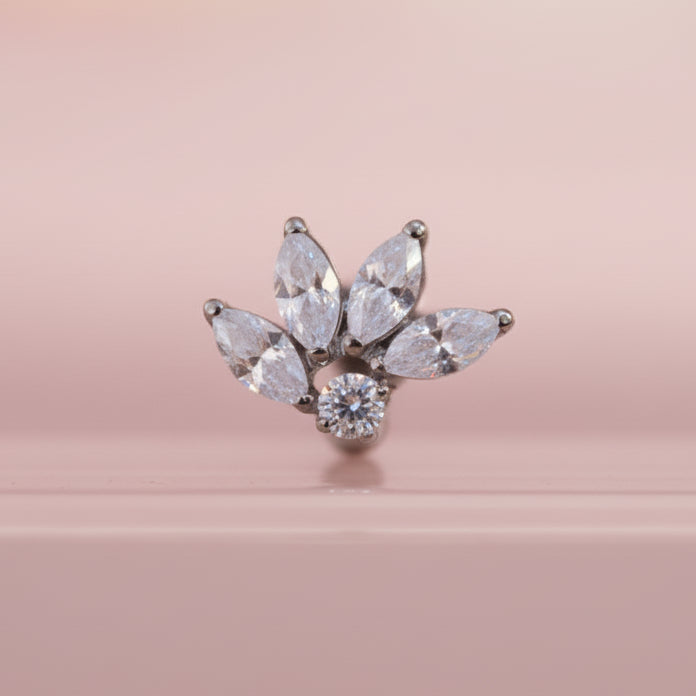 Piercing Flor Boreal - Titanio