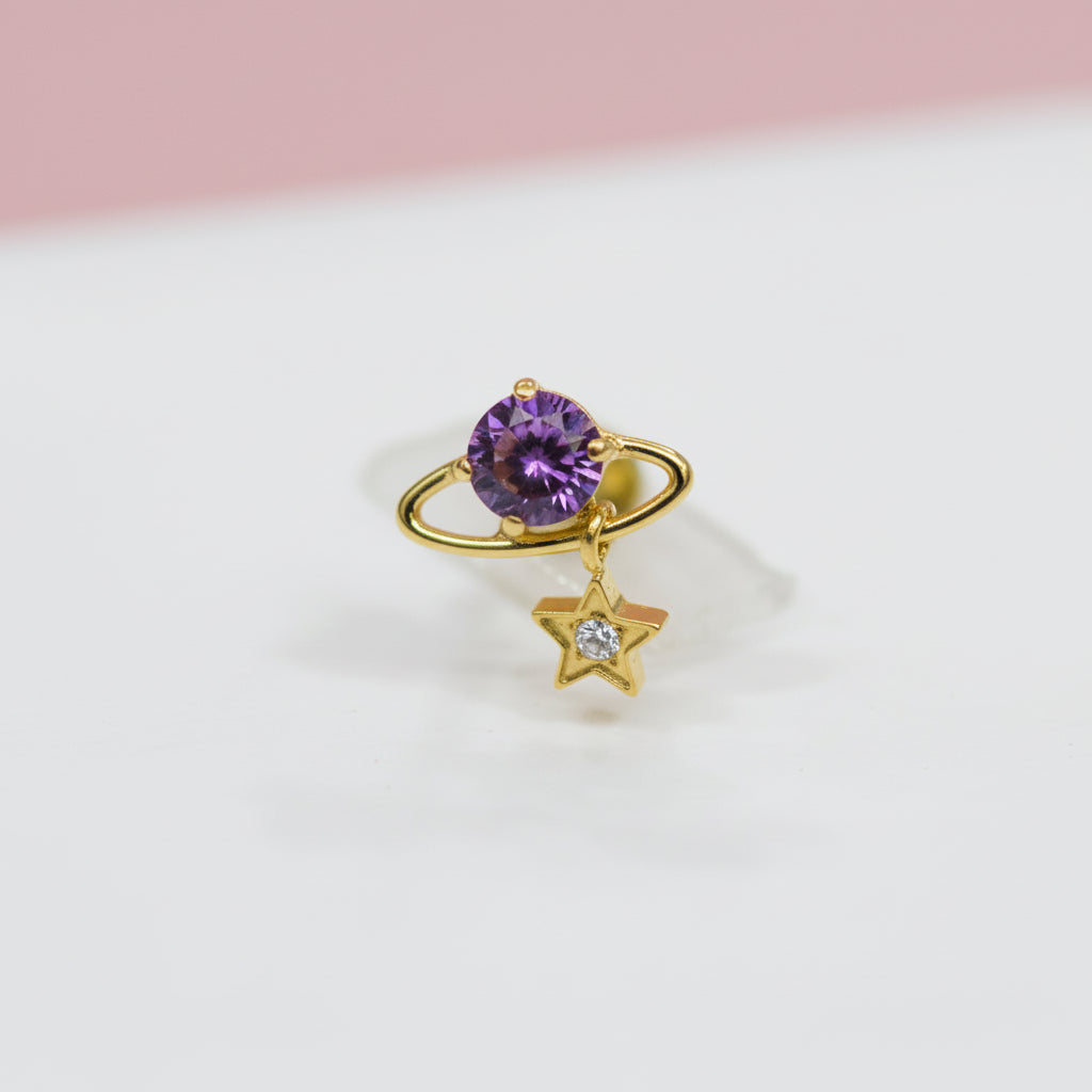 Piercing Planeta Purpura - Titanio (Labret)