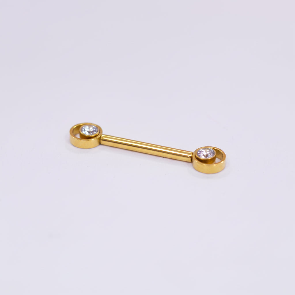 Piercing para Pezón Doble circulo - Titanio