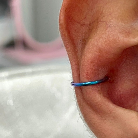 Aro clicker liso - Titanio