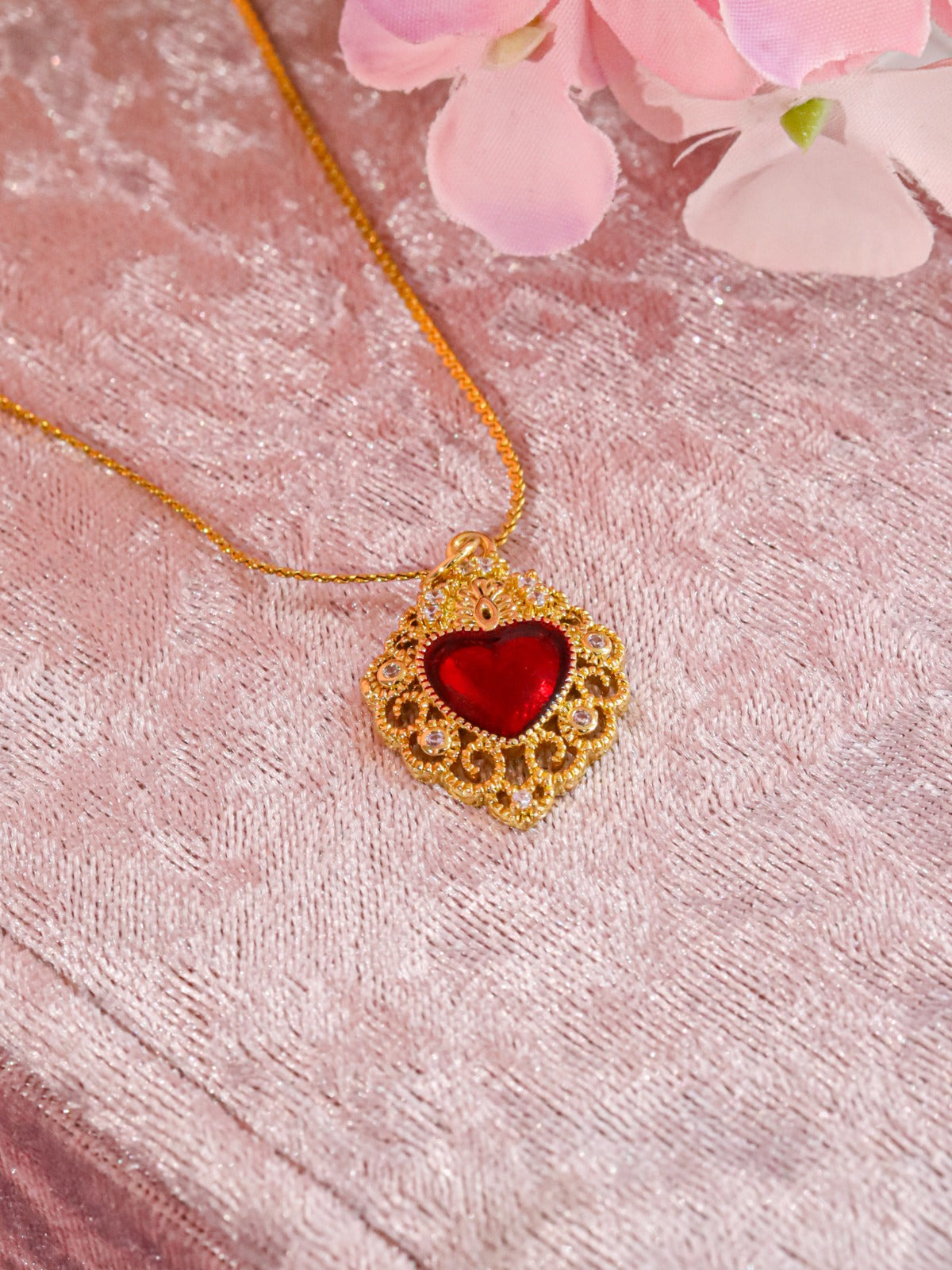 Collar Corazón Rojo