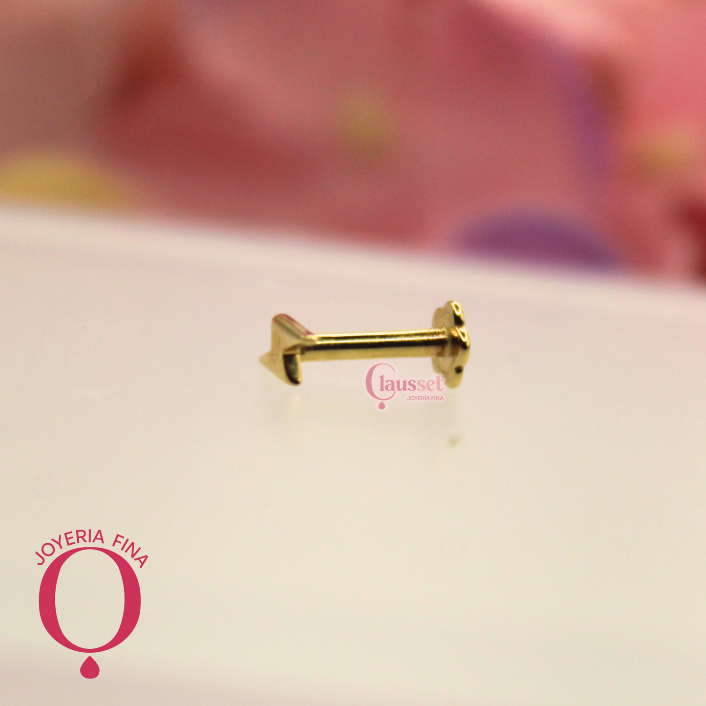 Labret rayo - Oro Solido 14k