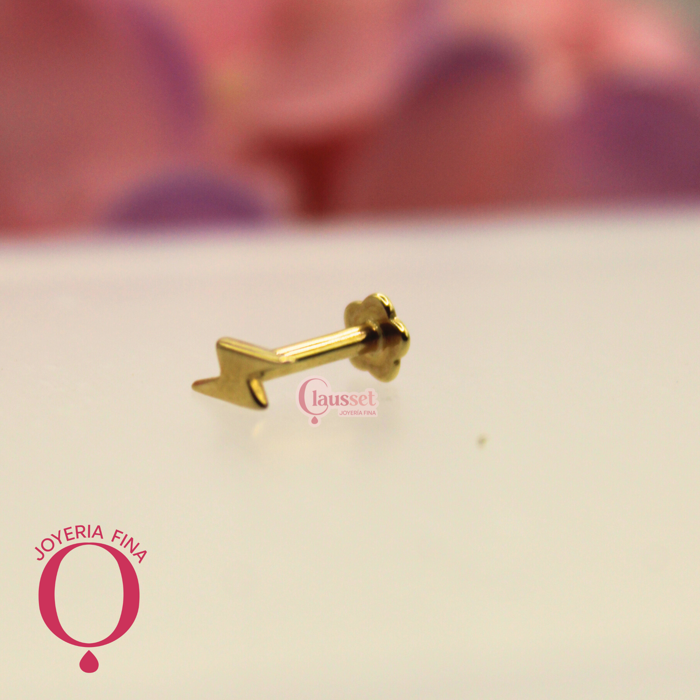Labret rayo - Oro Solido 14k