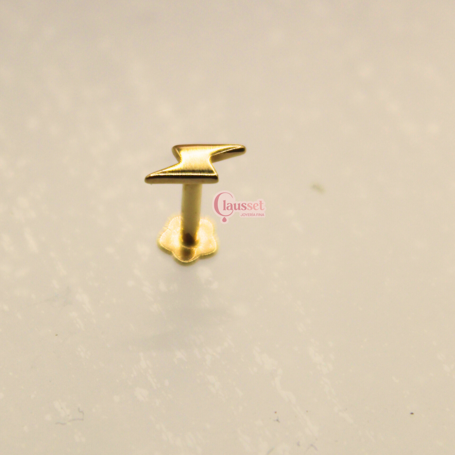 Labret rayo - Oro Solido 14k