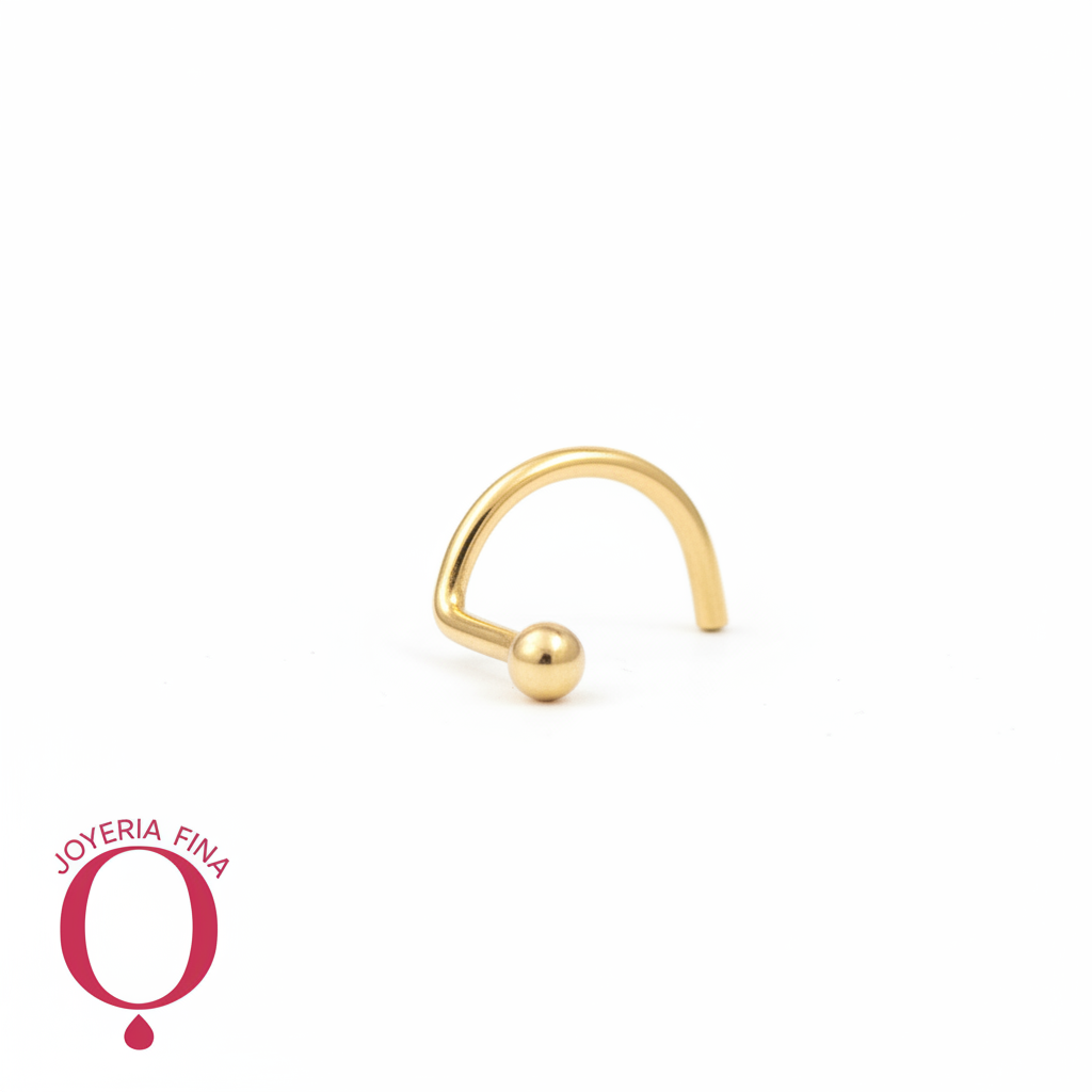 Piercing nostril "Punto" Oro 14k