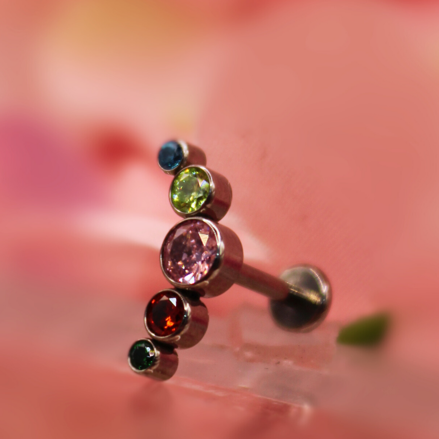 Labret 5 pastillas Arcoiris - Titanio