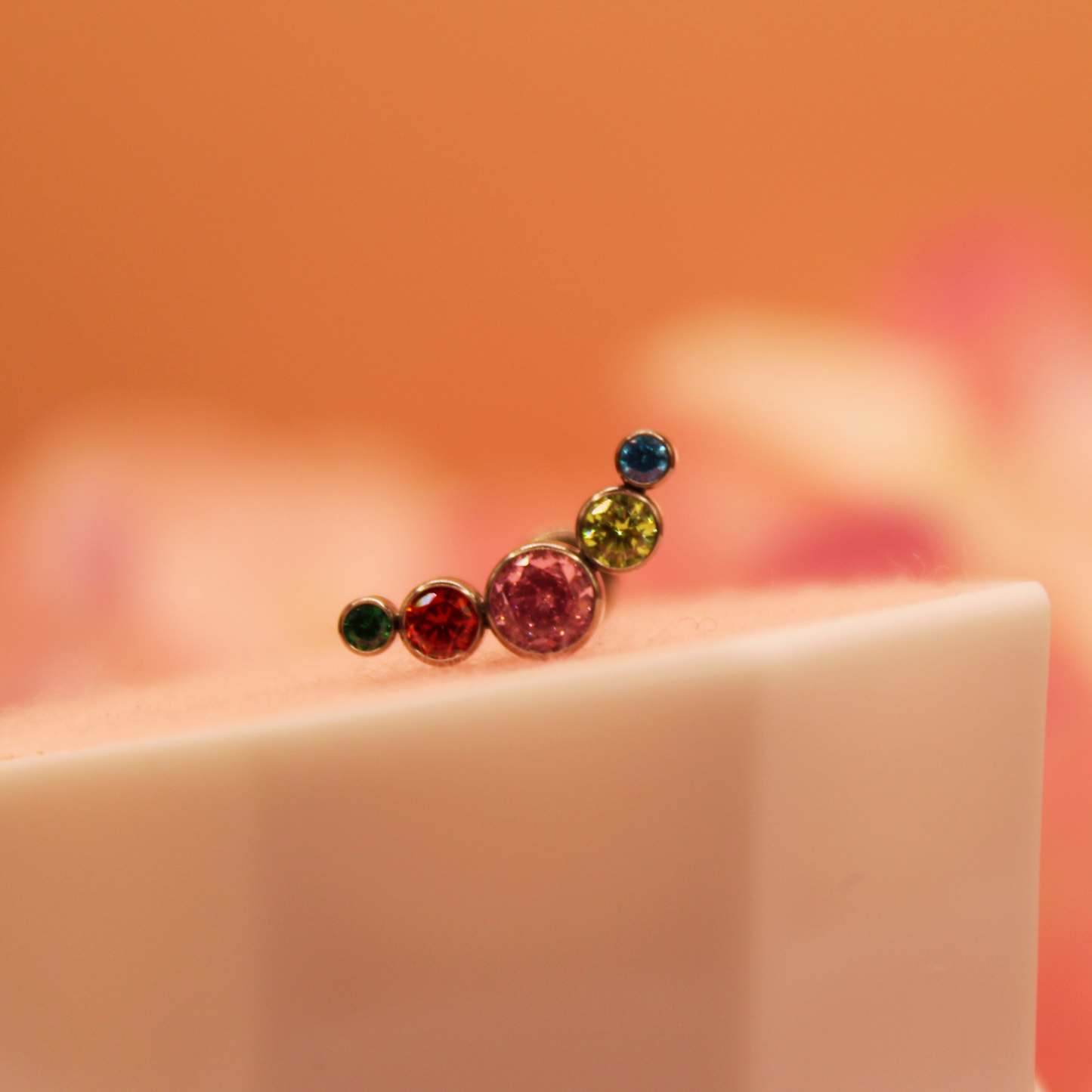 Labret 5 pastillas Arcoiris - Titanio