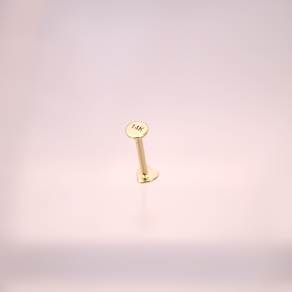 Corazón (Labret)- Oro solido 14k