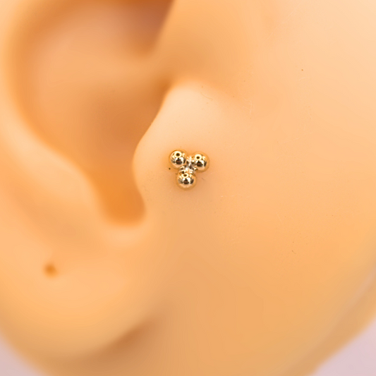 Dormilonas triples G- Oro solido 14k