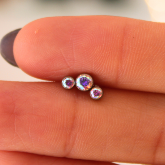 Labret 3 Pastillas Tornasol - Titanio