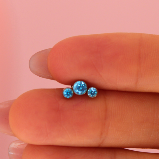 Labret 3 Pastillas Azules - Titanio