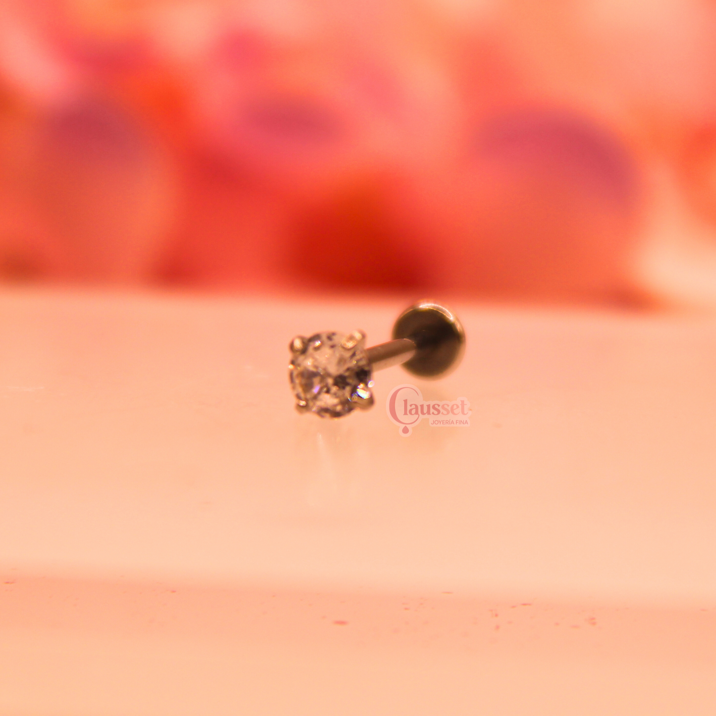 Labret zirconia maxi - Acero quirúrgico
