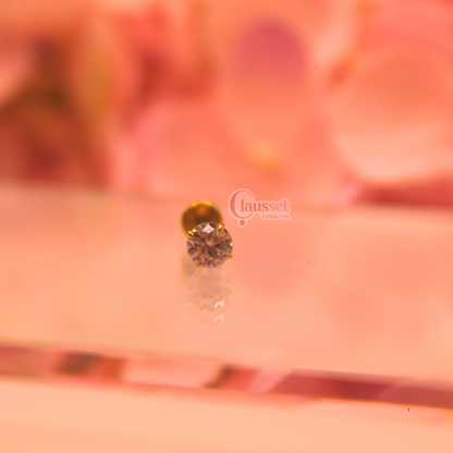 Labret básico zirconia 2.5mm  - Titanio