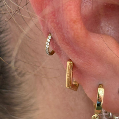 Aro Clicker 6mm con Zirconias de lado Titanio