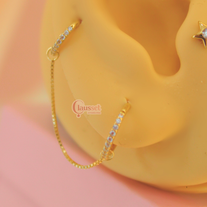 Cadena para piercing - Oro sólido 14k