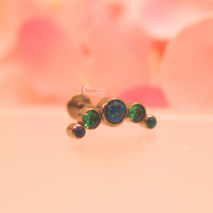 Labret 5 pastillas verde - Titanio