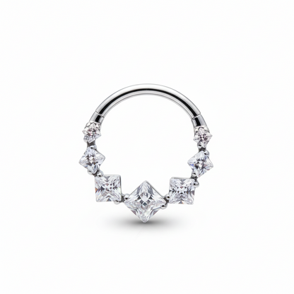 Aro clicker rombos - Titanio