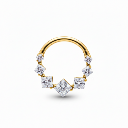 Aro clicker rombos - Titanio