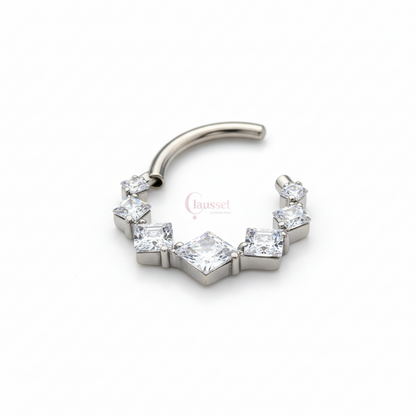 Aro clicker rombos - Titanio