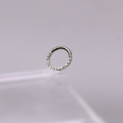 Aro Clicker con Zirconias de frente- Titanio