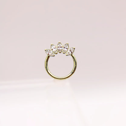 Aro clicker "Marquise" - Titanio