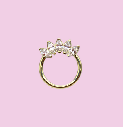 Aro clicker "Marquise" - Titanio