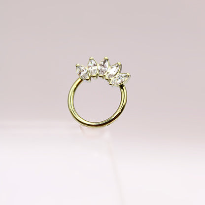 Aro clicker "Marquise" - Titanio